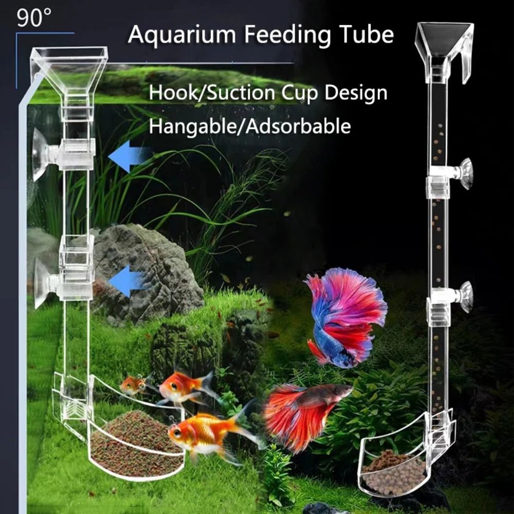 Aquarium Fish Feeder - New Transparent Aquarium Fish Tank Feeder