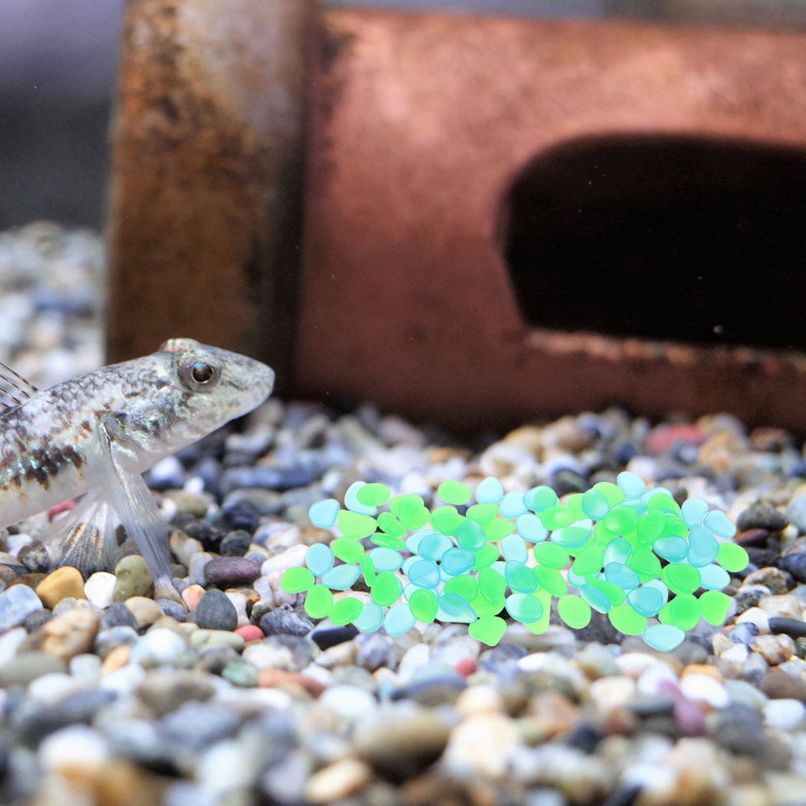 Aquarium Fish Glow In The Dark - 100Pcs Glow in The Dark Resin