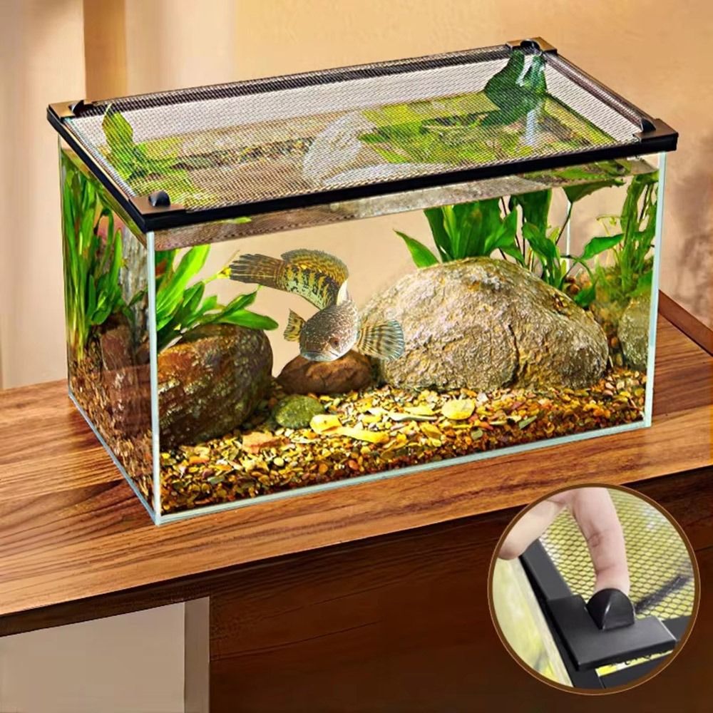 Sturdy Magnetic Fish Tank Lid  - Aquarium Fish Net ulasan dan harga