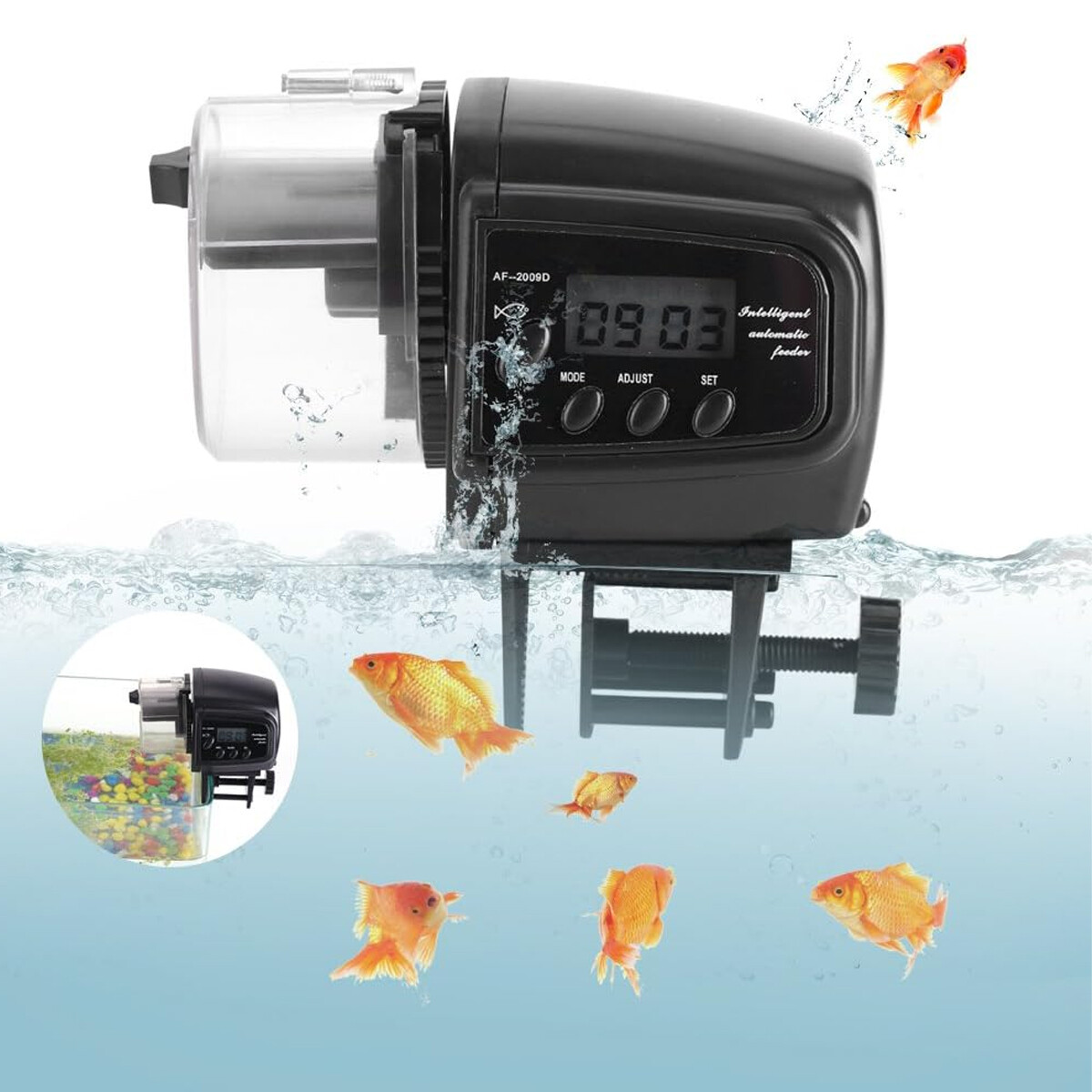 Smart Electric Automatic Fish  - Aquarium Fish Auto Feeder ulasan dan harga
