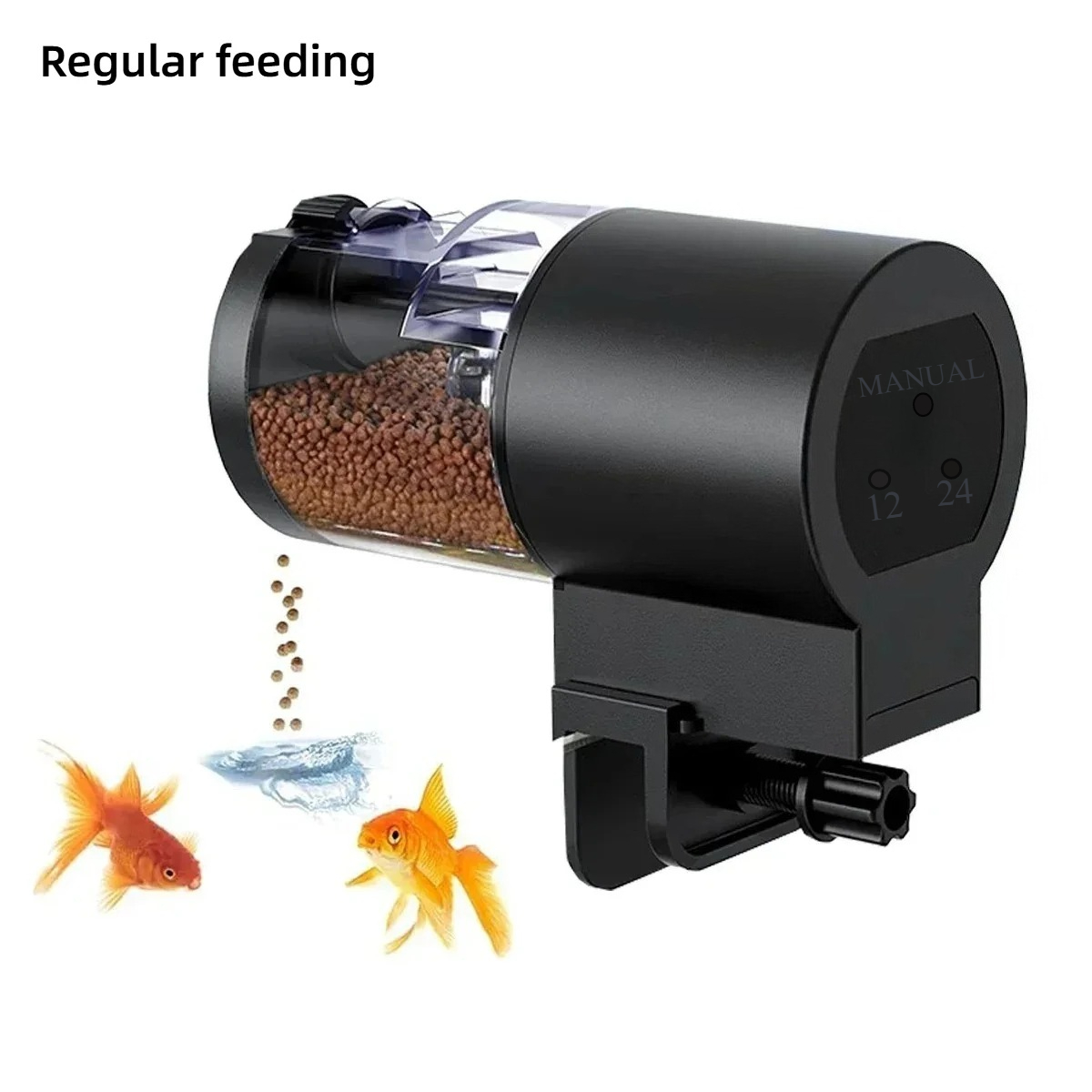 Automatic Fish Feeder 100ML Ca - Aquarium Fish Auto Feeder ulasan dan harga