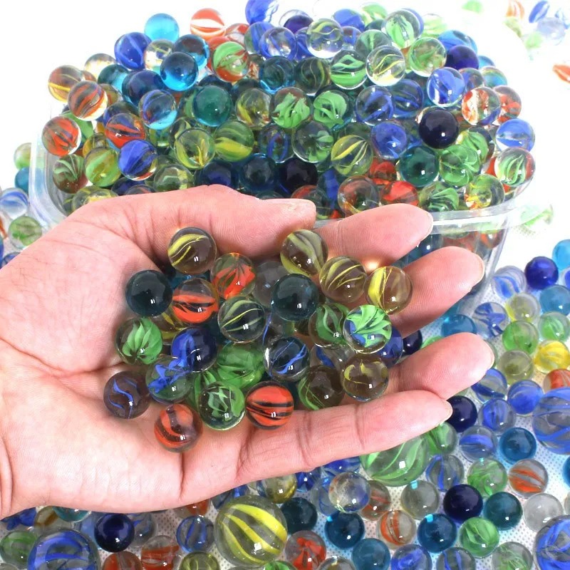 50Pcs 14mm Colorful Glass Marb - Aquarium Fish Home ulasan dan harga
