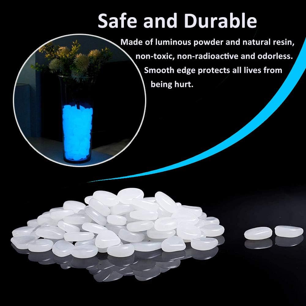 Indoor Outdoor Garden Stones F - Aquarium Fish Glow In The Dark ulasan dan harga