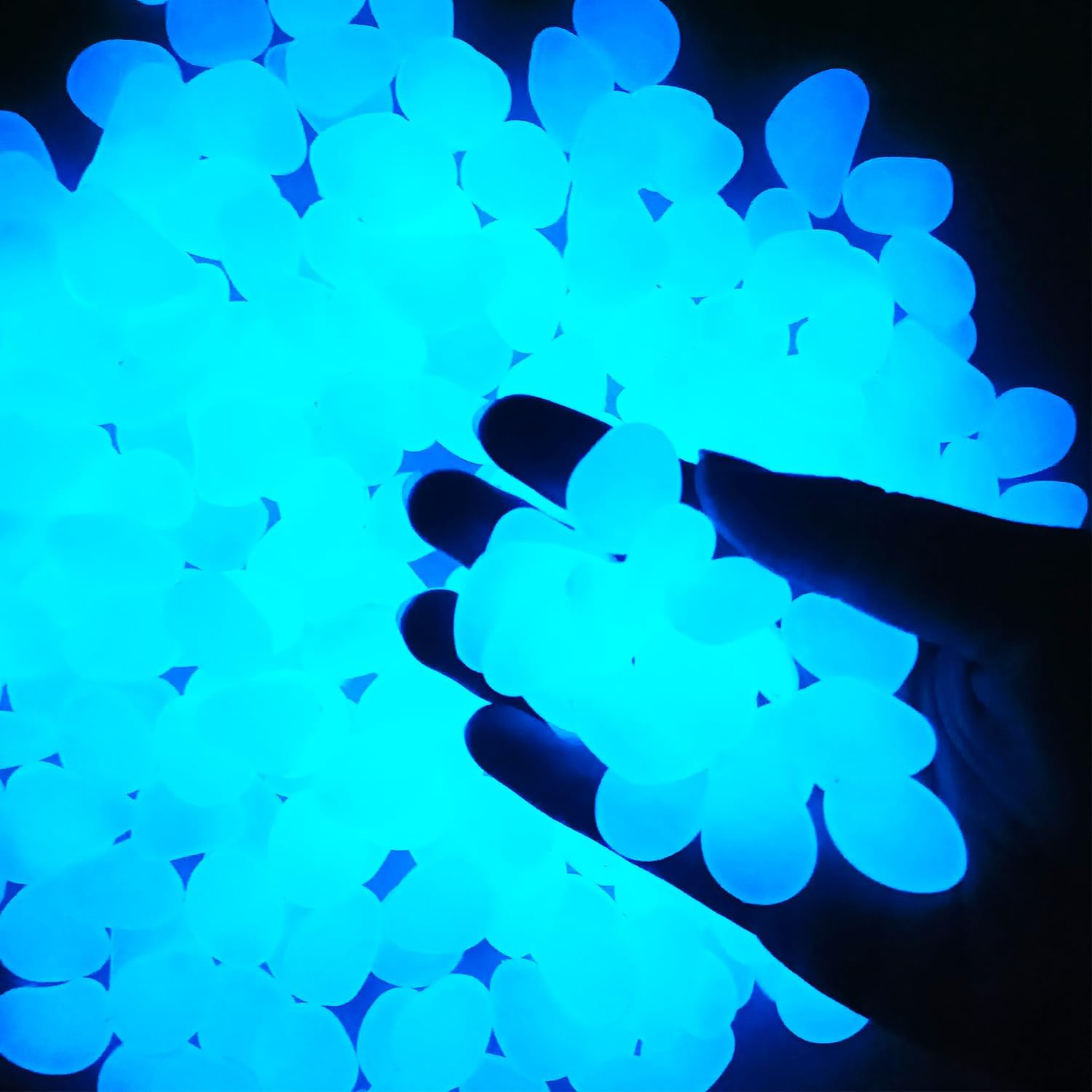 Indoor Outdoor Garden Stones F - Aquarium Fish Glow In The Dark ulasan dan harga