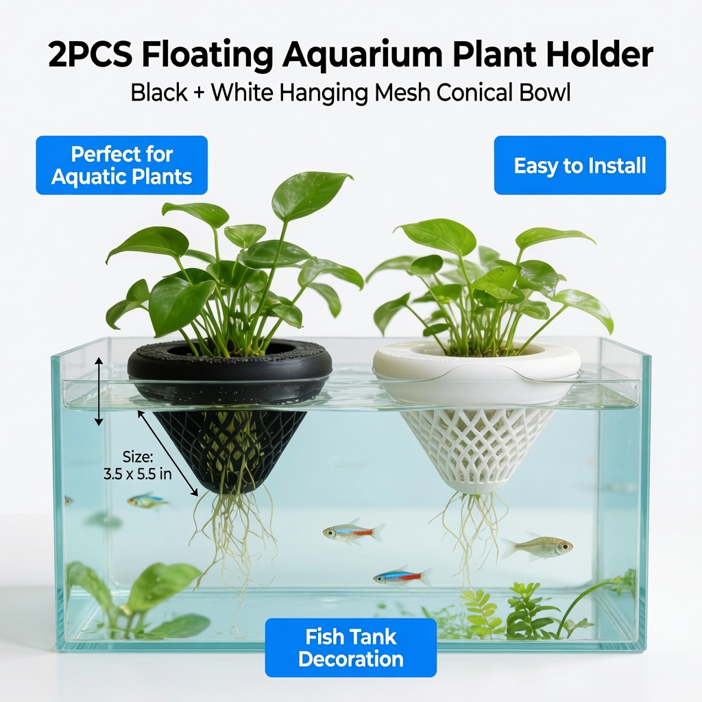 2PCS Floating Aquarium Plant H - Aquarium Fish Enrichment ulasan dan harga