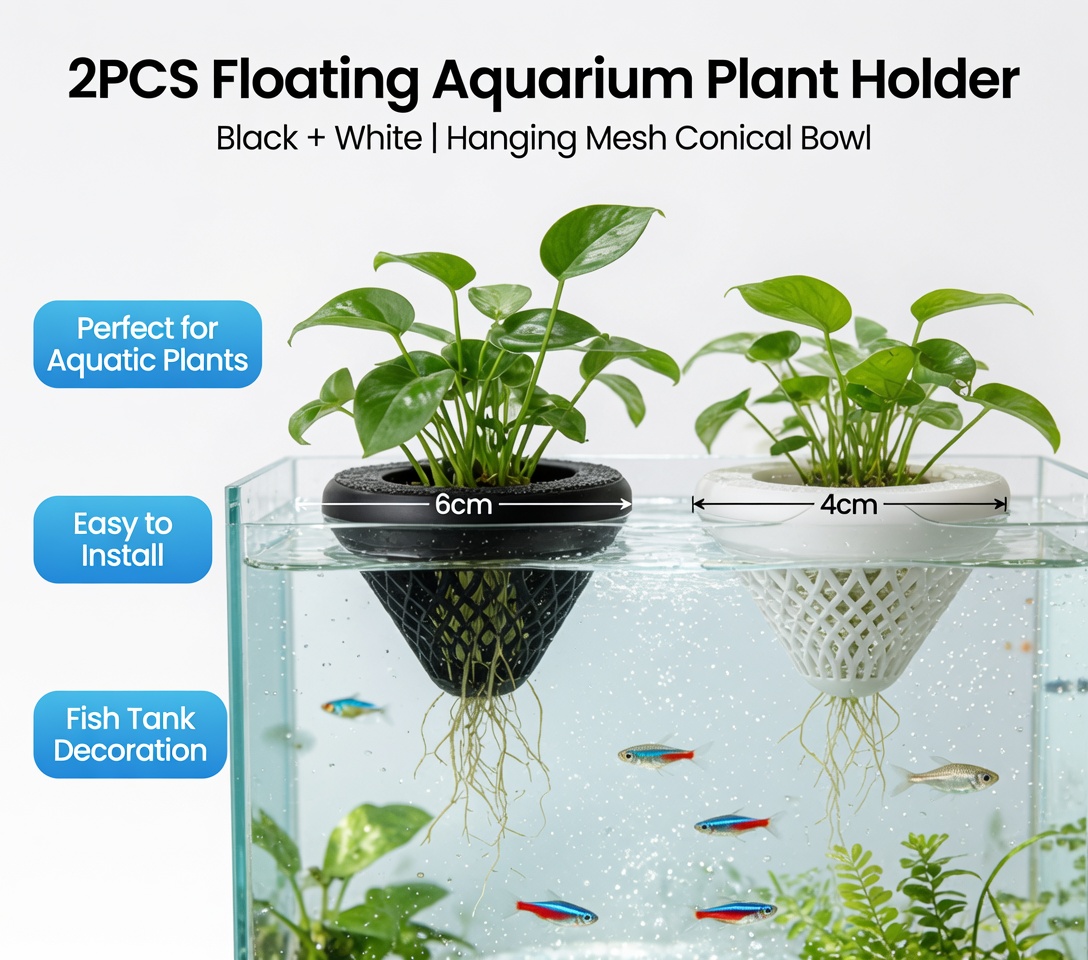 2PCS Floating Aquarium Plant H - Aquarium Fish Enrichment ulasan dan harga