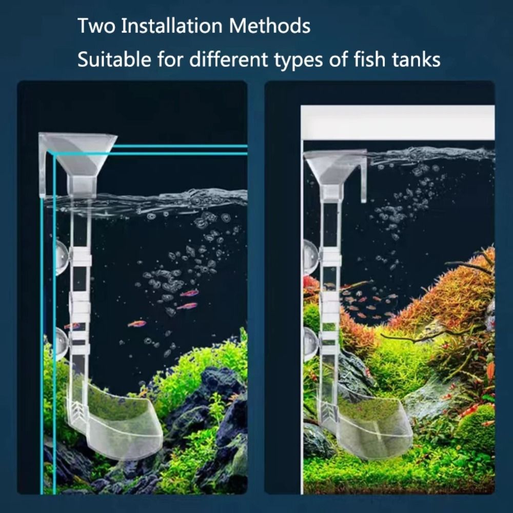New Transparent Aquarium Fish  - Aquarium Fish Feeder ulasan dan harga