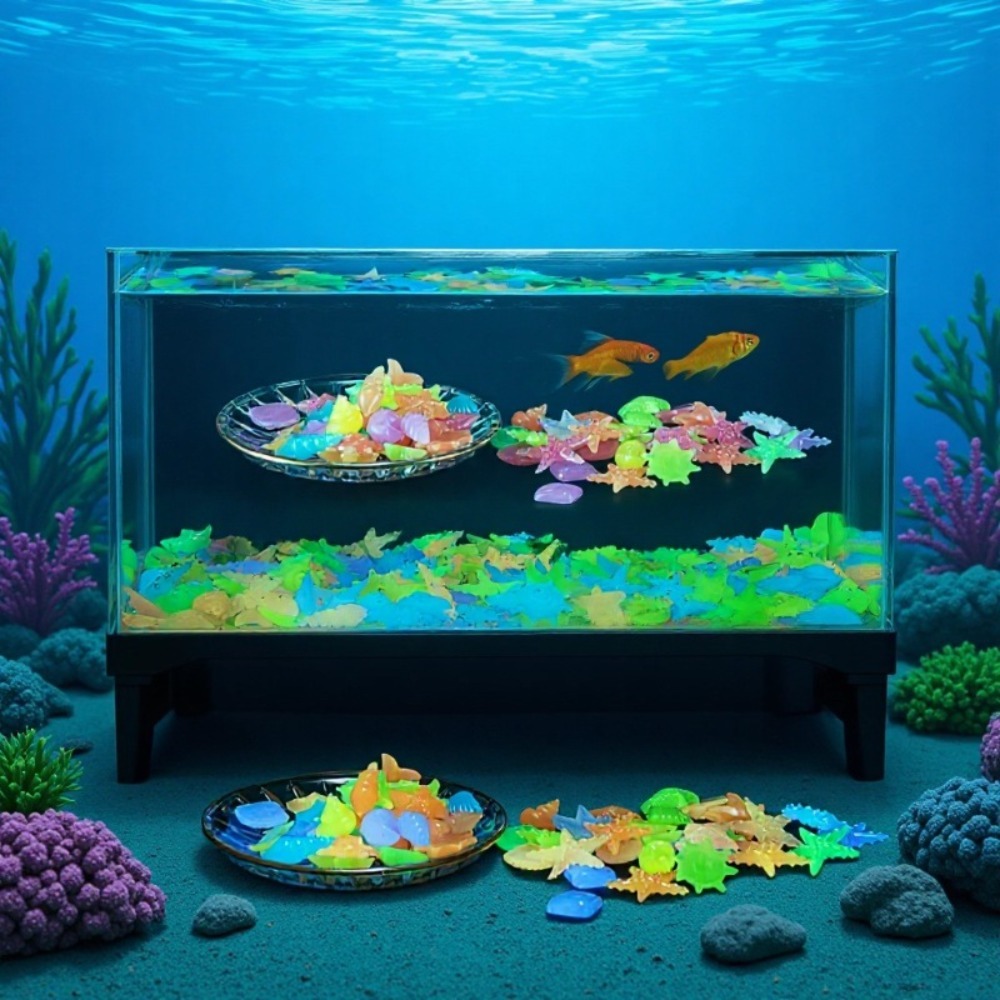 Glowing Luminous Ocean Stones  - Aquarium Fish Enrichment ulasan dan harga