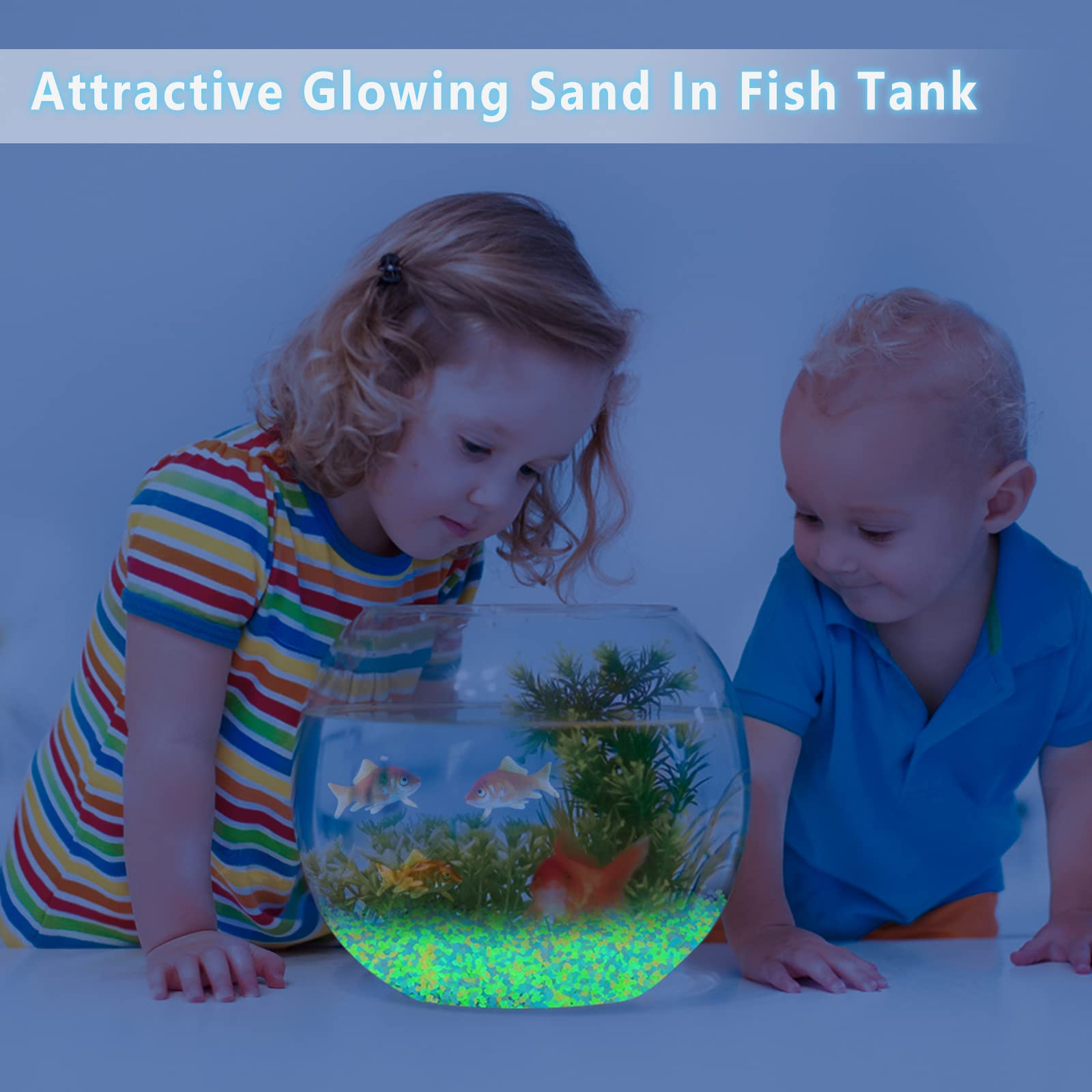 1000Pcs Luminous Sand Glow In  - Aquarium Fish Home ulasan dan harga