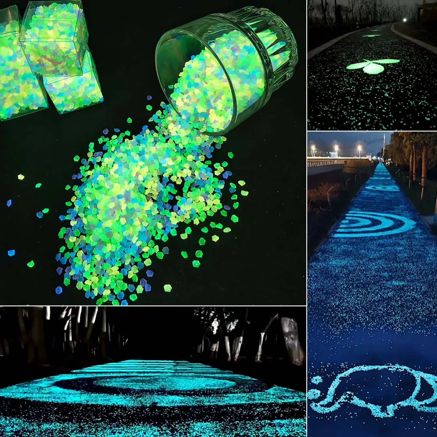 50g/Bag Decor Luminous Sand 3- - Aquarium Fish Glow In The Dark ulasan dan harga