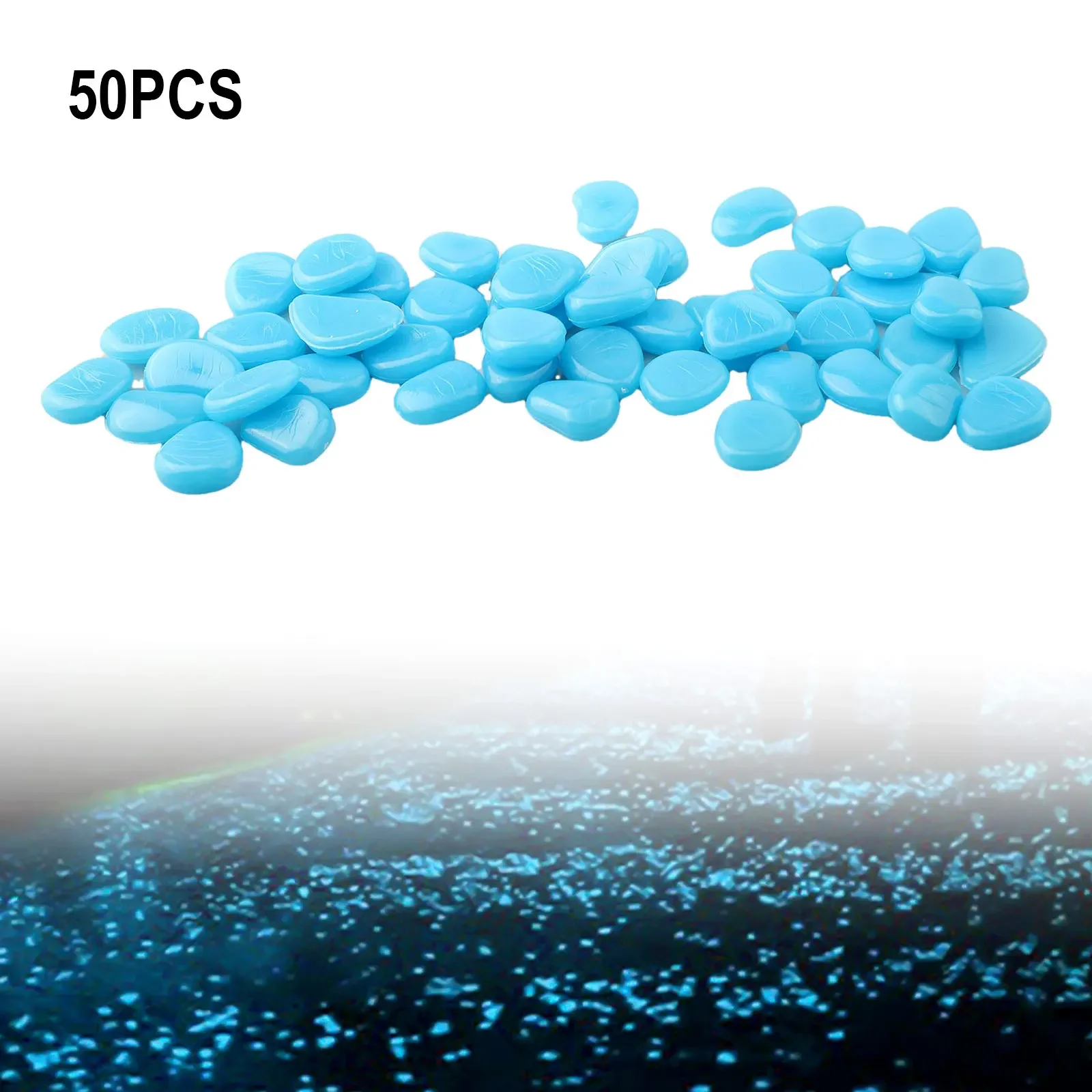 50PCS/Set Glow In The Dark Peb - Aquarium Fish Home ulasan dan harga