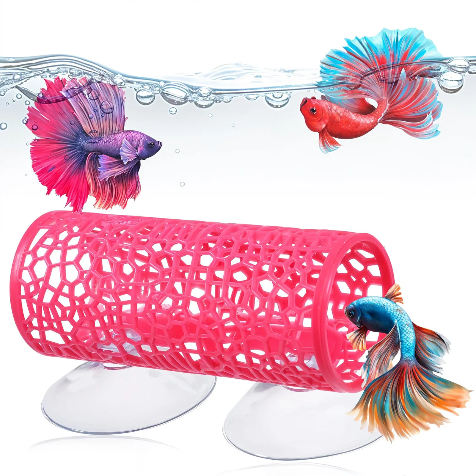 Aquarium Fish Tunnel Toys Bett - Aquarium Fish Feeder ulasan dan harga