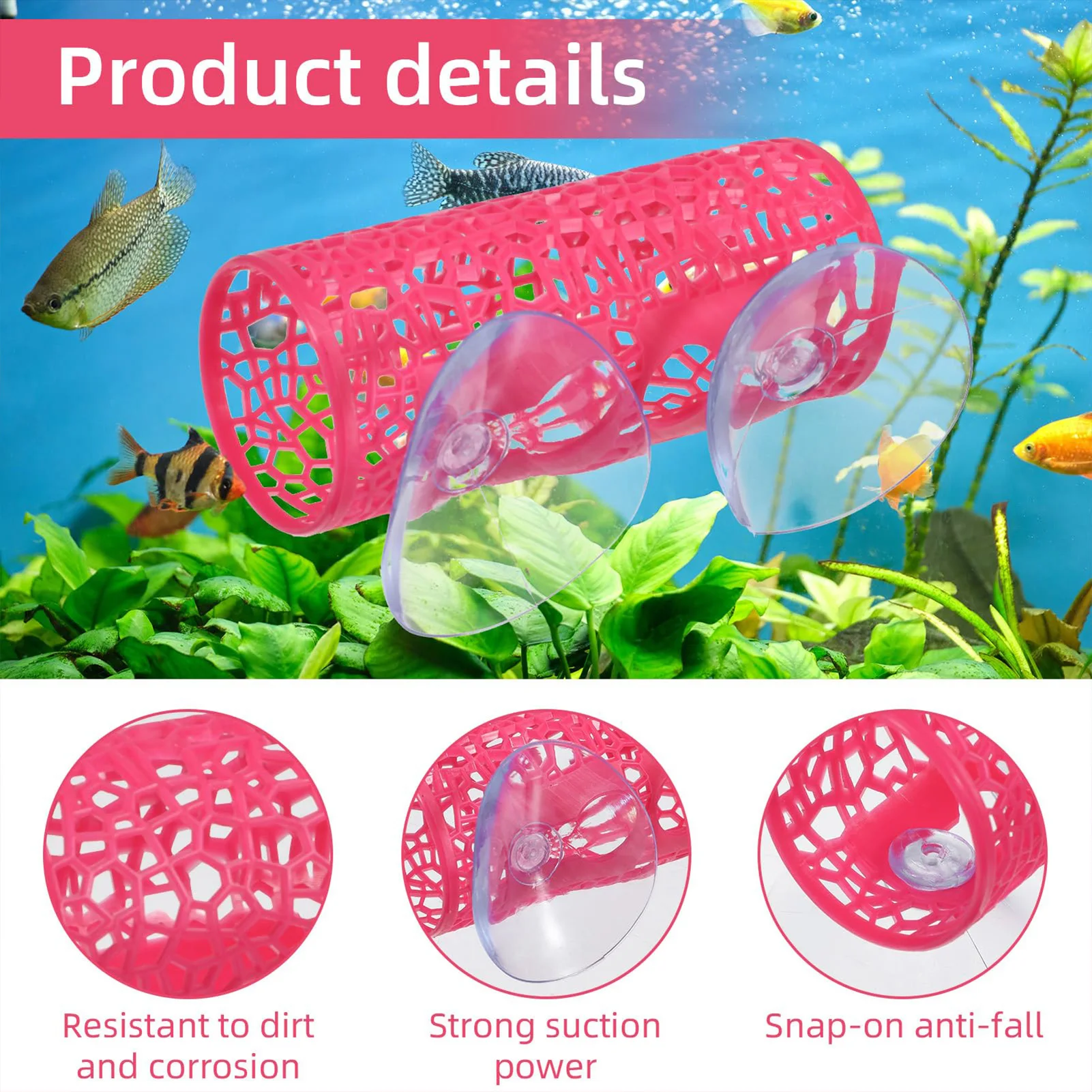 Aquarium Fish Tunnel Toys Bett - Aquarium Fish Feeder ulasan dan harga