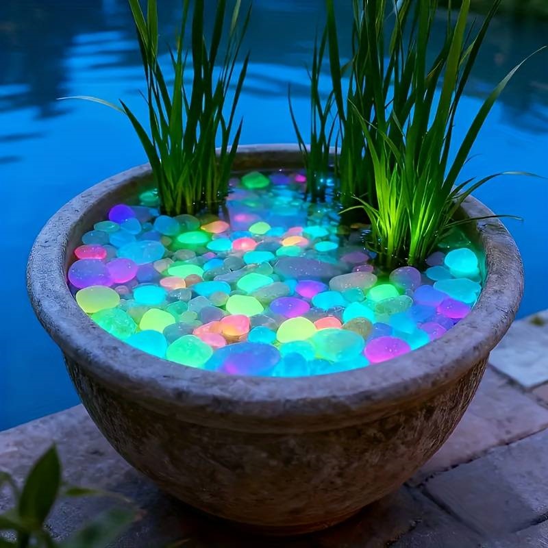200Pcs Glow in the Dark Garden - Aquarium Fish Glow In The Dark ulasan dan harga