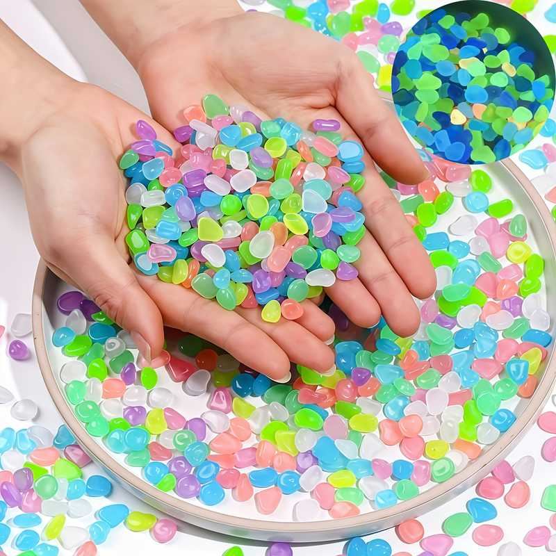 200Pcs Glow in the Dark Garden - Aquarium Fish Glow In The Dark ulasan dan harga