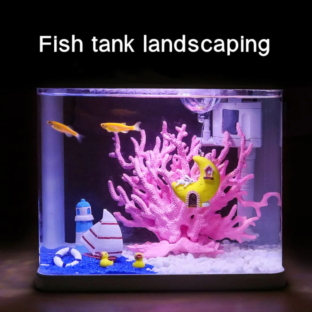 Aquarium Simulation Coral Orna - Aquarium Fish Enrichment ulasan dan harga