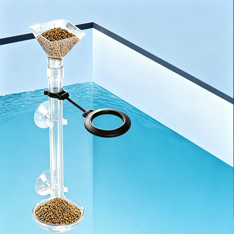 Acrylic Aquarium Fish Feeder T - Aquarium Fish Feeder ulasan dan harga