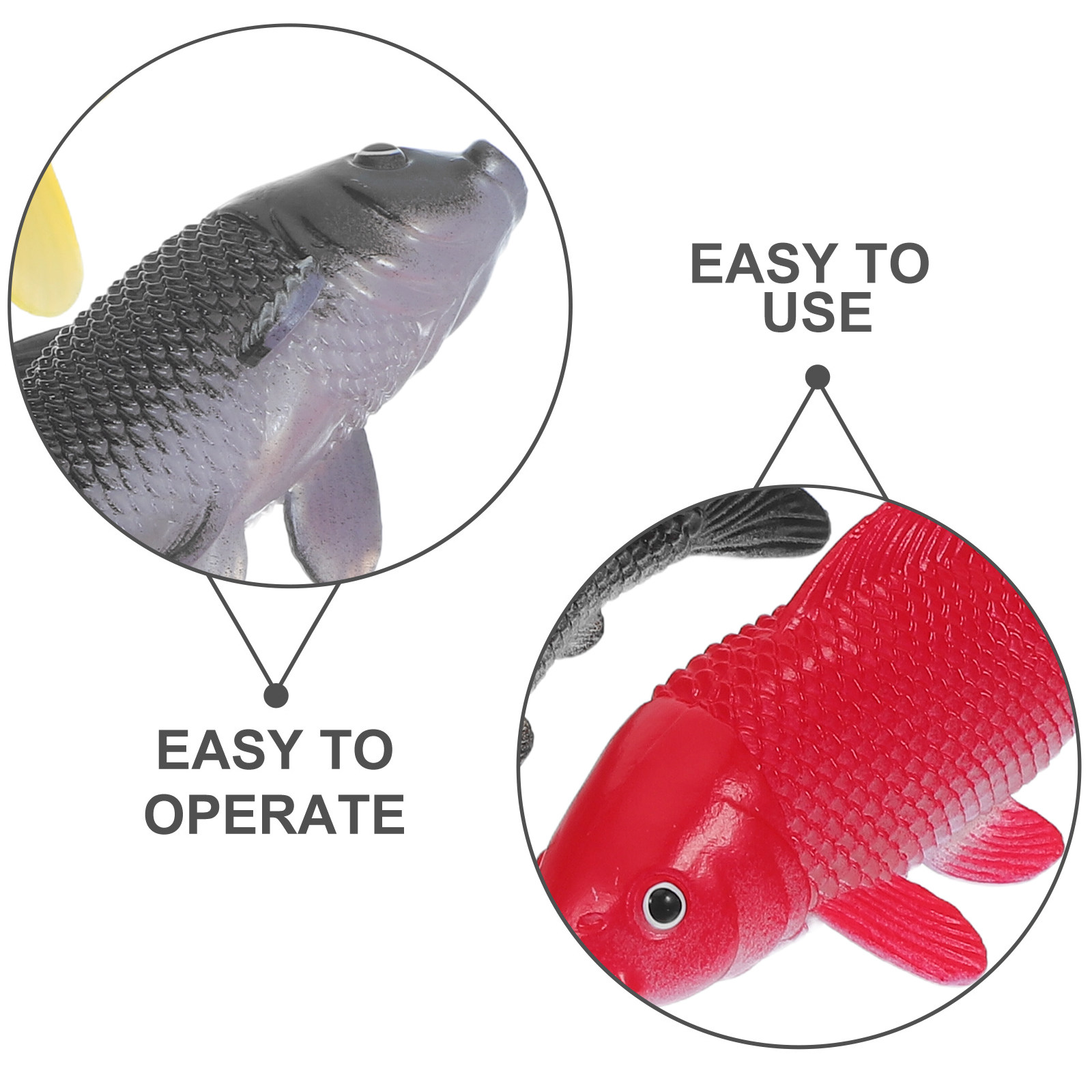 3pcs Fish Crafts Toys Realisti - Aquarium Fish Home ulasan dan harga
