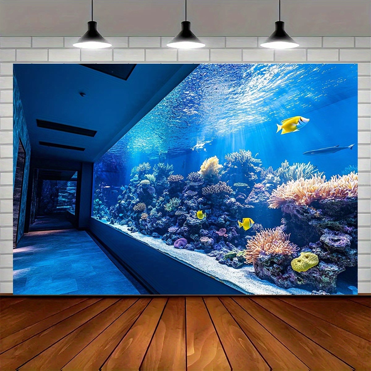 Vibrant Underwater Aquarium Ta - Aquarium Fish Home ulasan dan harga
