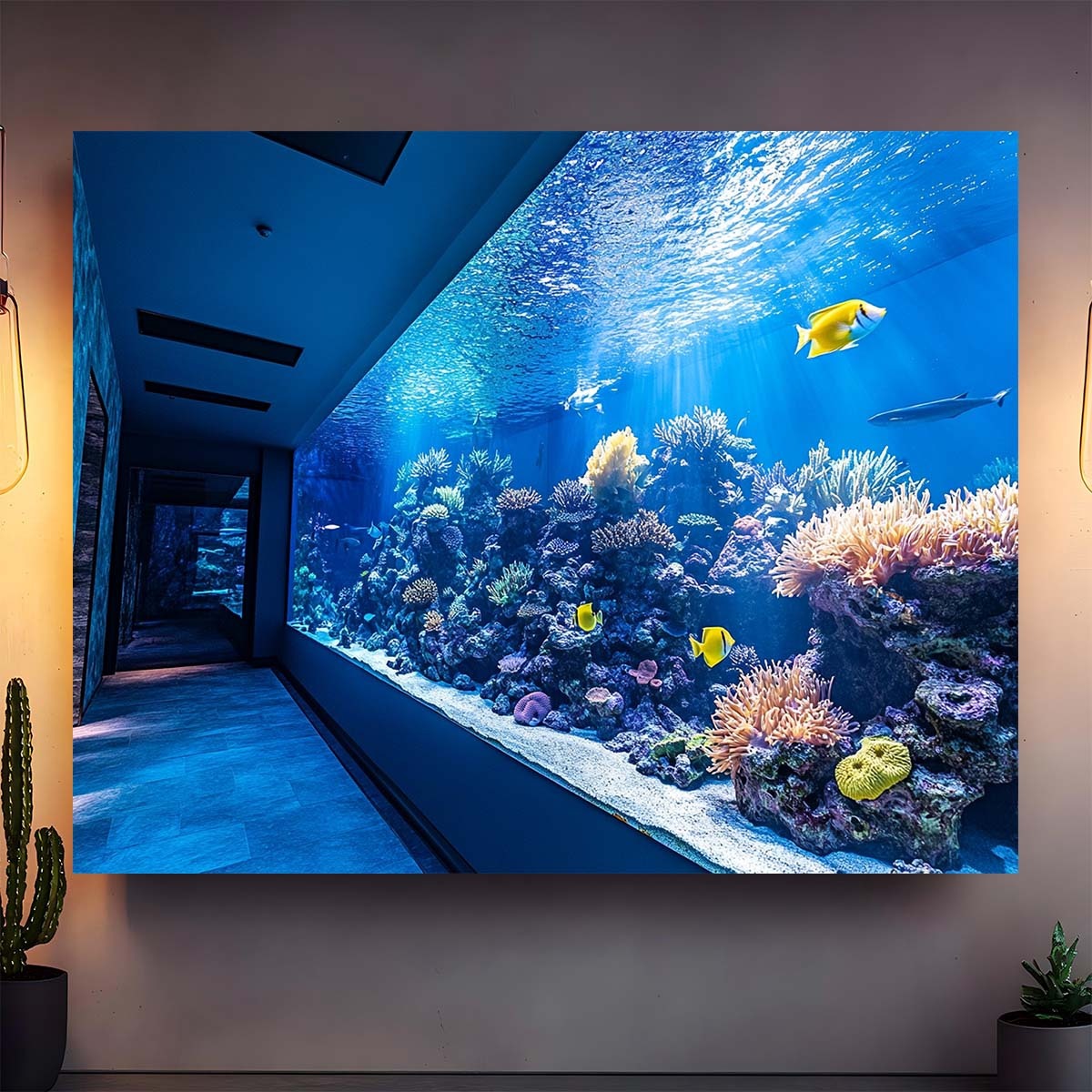 Vibrant Underwater Aquarium Ta - Aquarium Fish Home ulasan dan harga