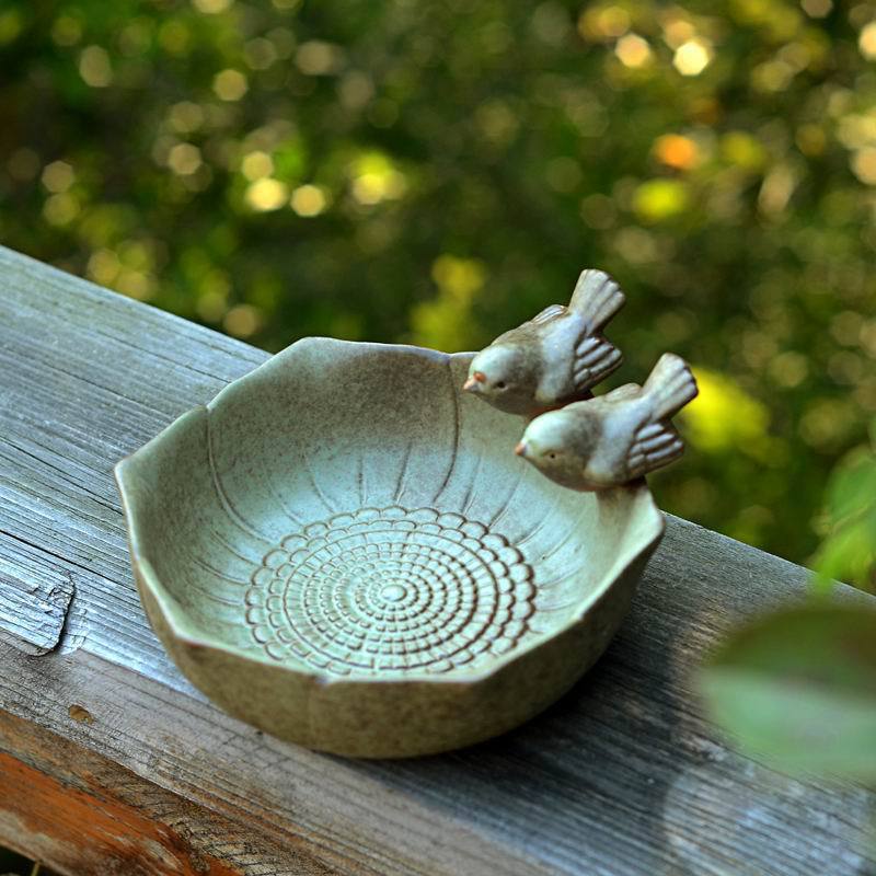 Ceramic birth baths Garden dec - Aquarium Fish Auto Feeder ulasan dan harga