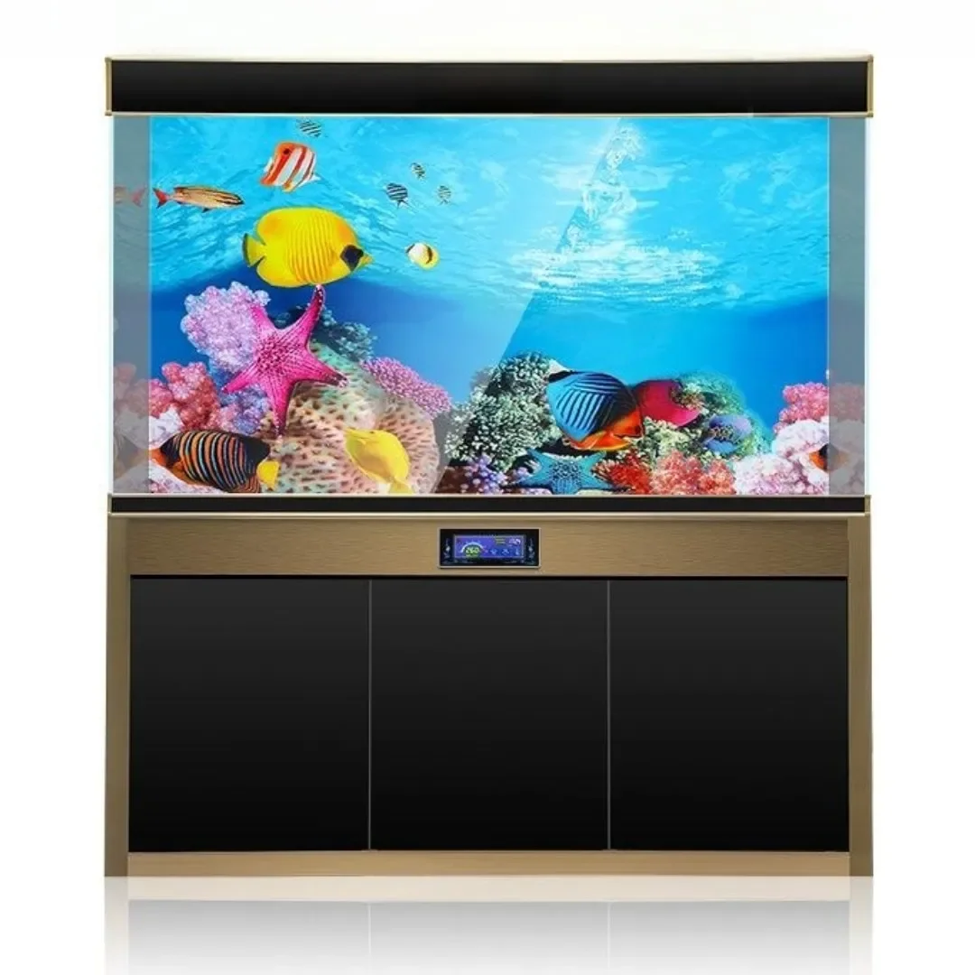 Background Aquarium 3D Sticker - Aquarium Fish Enrichment ulasan dan harga