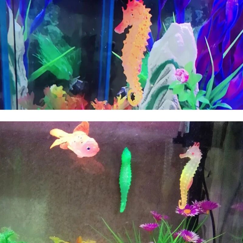 Fish Tank Aquascape Decoration - Aquarium Fish Glow In The Dark ulasan dan harga