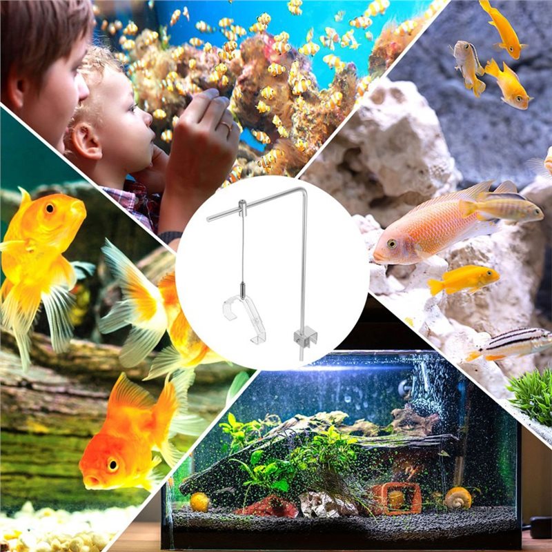 AB41-2Pcs Fish Tank Light Rack - Aquarium Fish Light Lamp ulasan dan harga