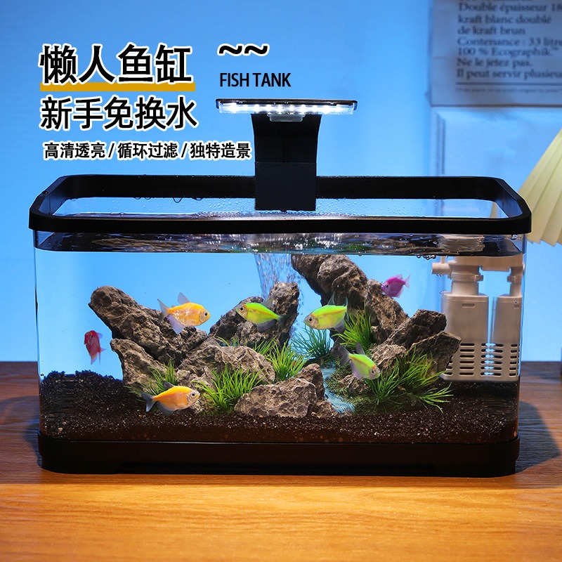 Desktop fish tank circulating  - Aquarium Fish Home ulasan dan harga