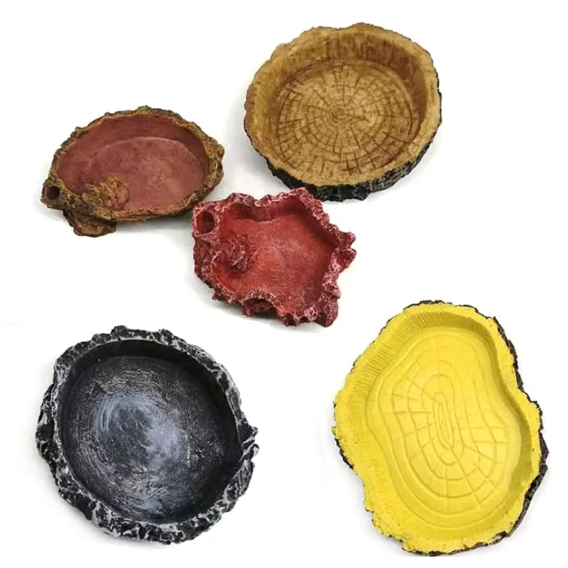 Pet Reptile Feeder Bowl Resin  - Aquarium Fish Feeder ulasan dan harga