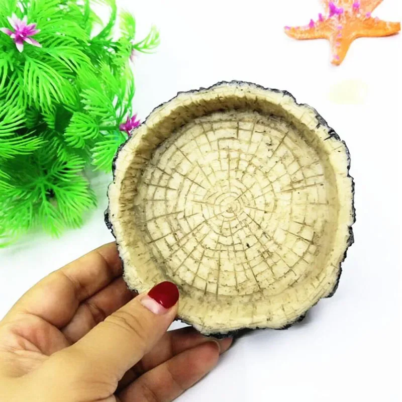 Pet Reptile Feeder Bowl Resin  - Aquarium Fish Feeder ulasan dan harga