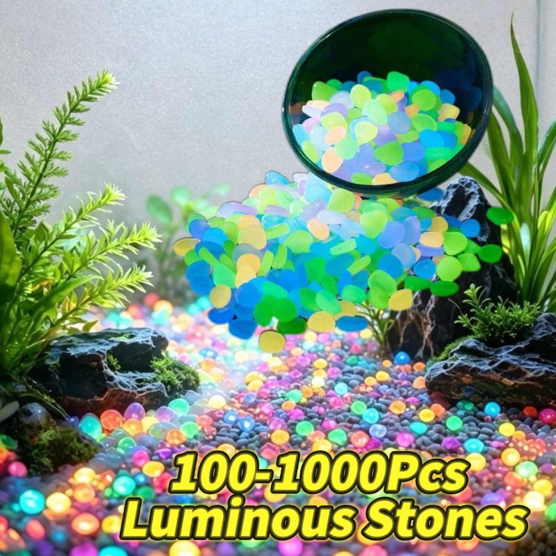 100-1000pcs Outdoor Luminous S - Aquarium Fish Glow In The Dark ulasan dan harga