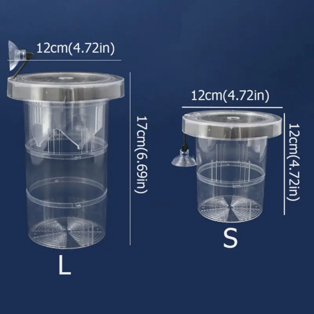 Acrylic Floating Fish Breeding - Aquarium Fish Auto Feeder ulasan dan harga