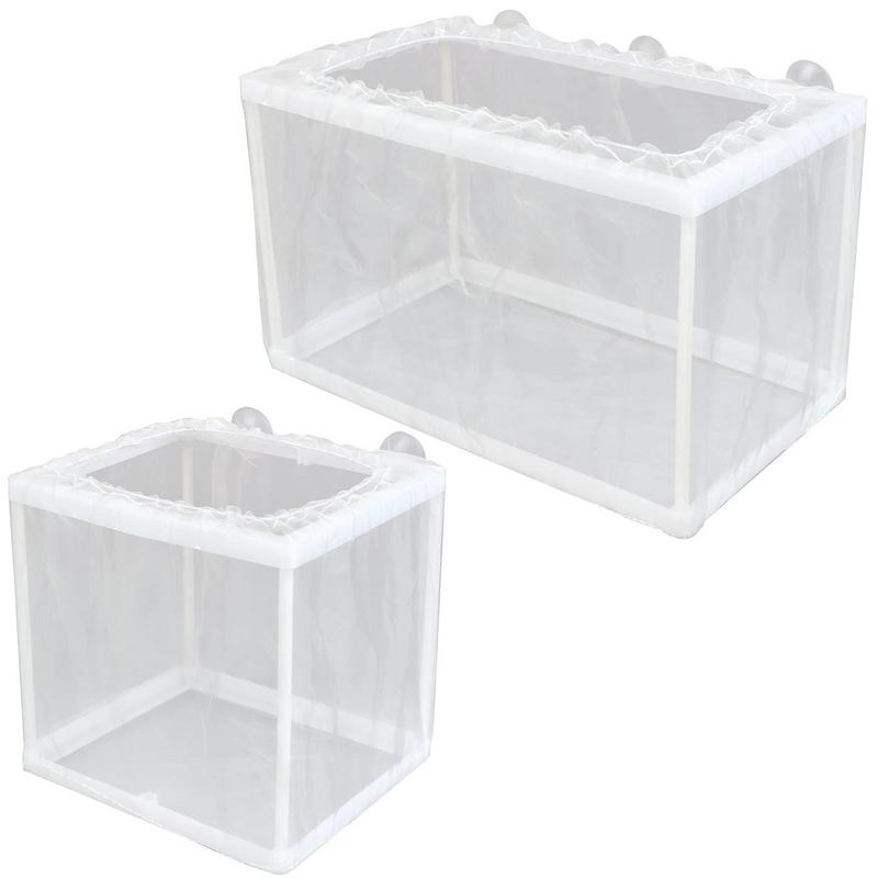 Fish Breeder Box with Suction, - Aquarium Fish Net ulasan dan harga