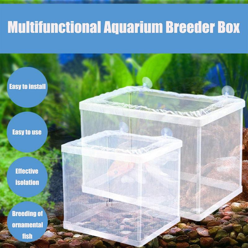 Fish Breeder Box with Suction, - Aquarium Fish Net ulasan dan harga