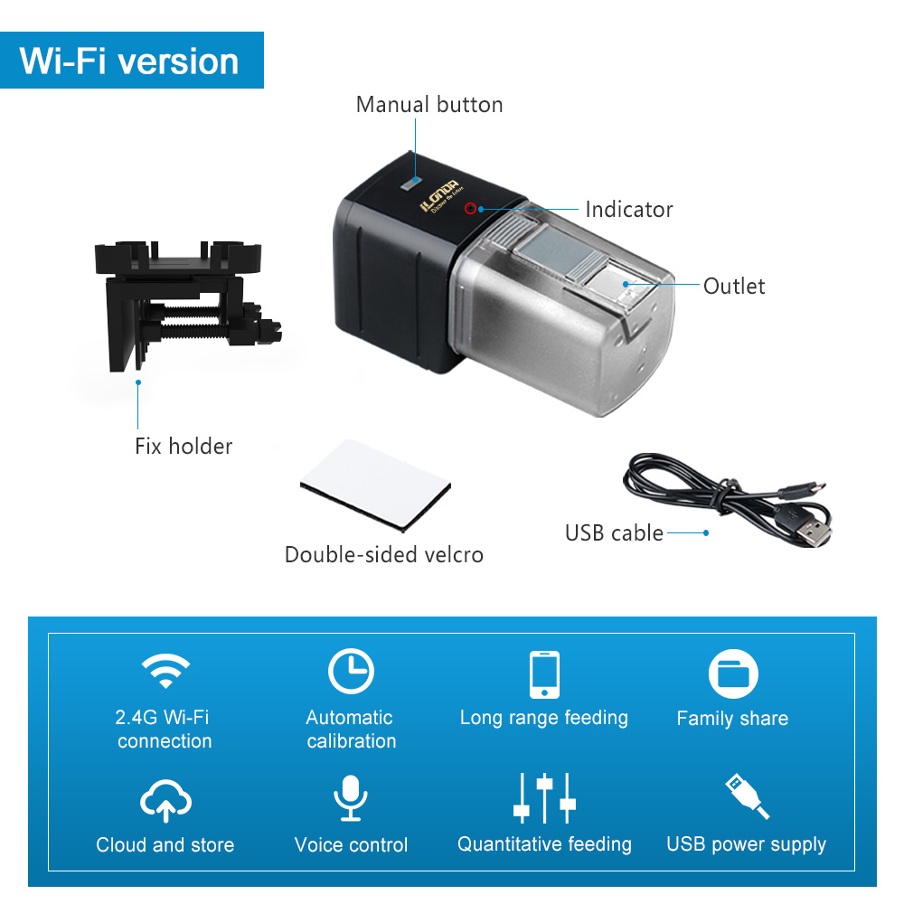 WiFi Fish Feeder Automatic Fis - Aquarium Fish Auto Feeder ulasan dan harga