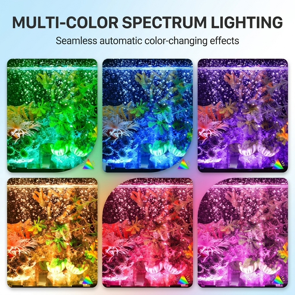 USB LED Aquarium Air Bubble Li - Aquarium Fish Light Lamp ulasan dan harga